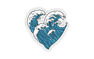 Wave Sticker PNG