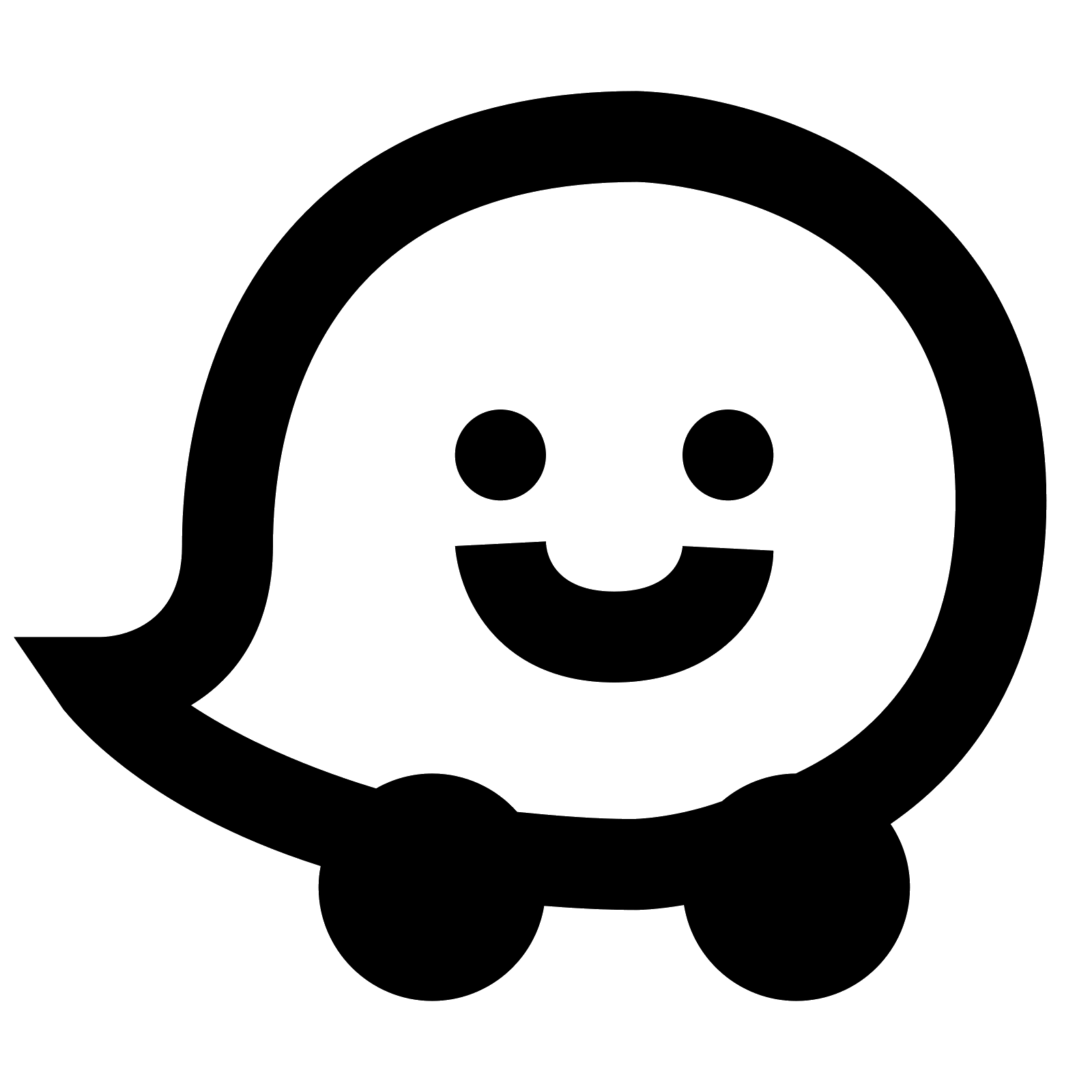 Waze Transparent Logo