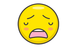 Weary Face Emoji PNG