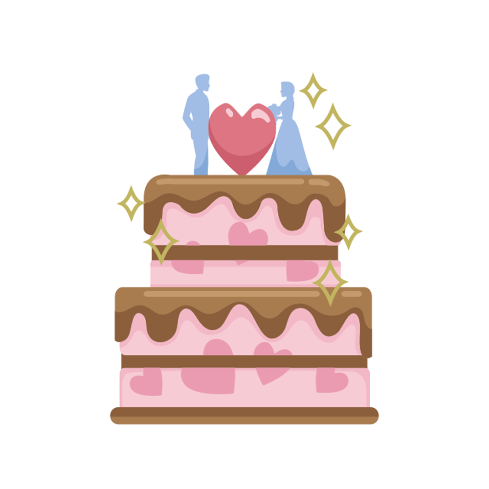 Wedding Cake Free Sticker Transparent Picture