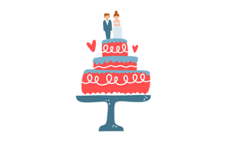 Wedding Cake Free Sticker PNG