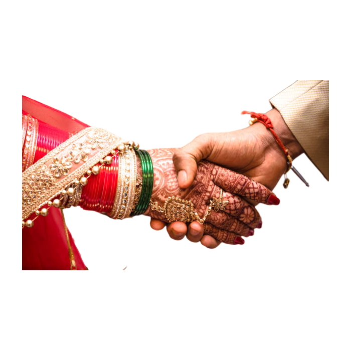 Wedding Couple Holding Hand Transparent Picture