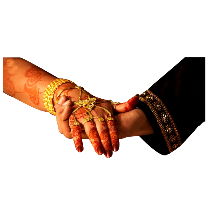 Wedding Couple Holding Hand Transparent Clipart
