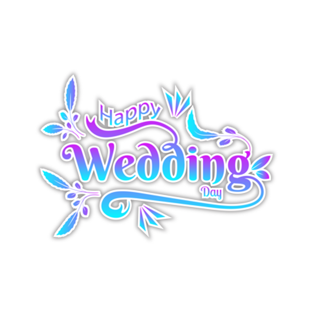 Wedding Day Sticker Transparent Image