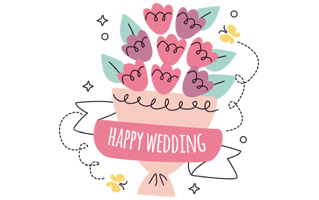 Wedding Sticker PNG