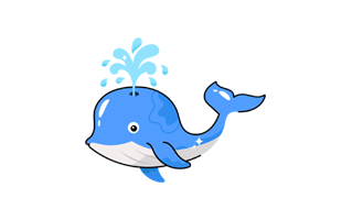 Whale Free Sticker PNG