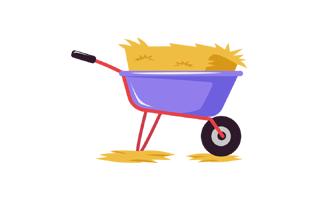 Wheelbarrow Sticker PNG