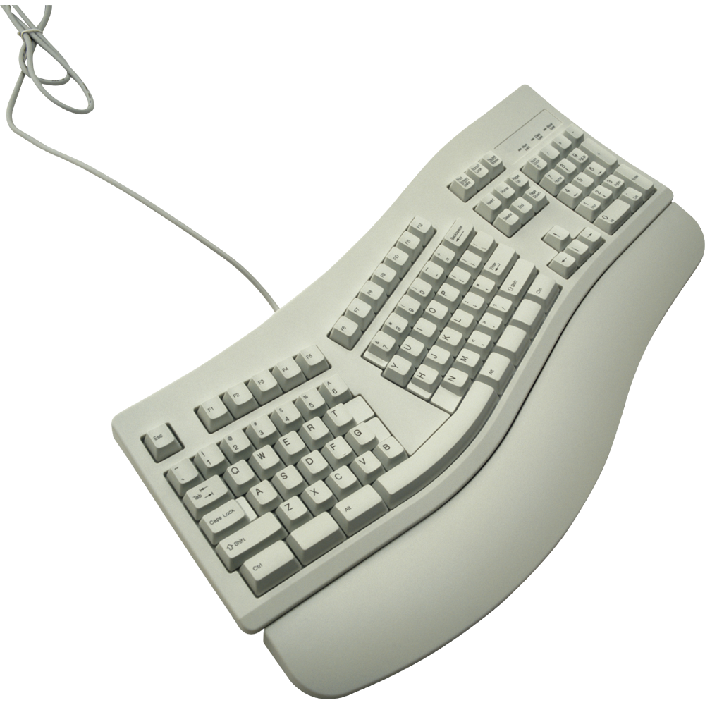 White Keyboard Transparent Image