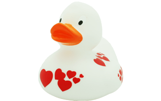 White Rubber Duck PNG