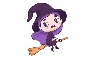 Witch Free Sticker PNG