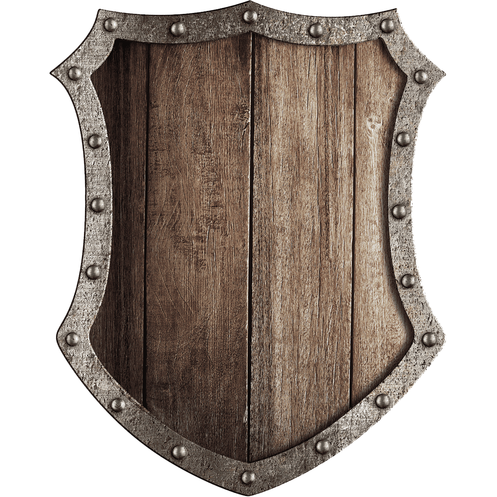 Wooden Shield Transparent Picture