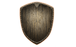 Wooden Shield PNG