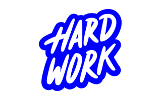 Work Hard Free Sticker PNG