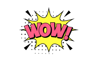Wow Free Sticker PNG