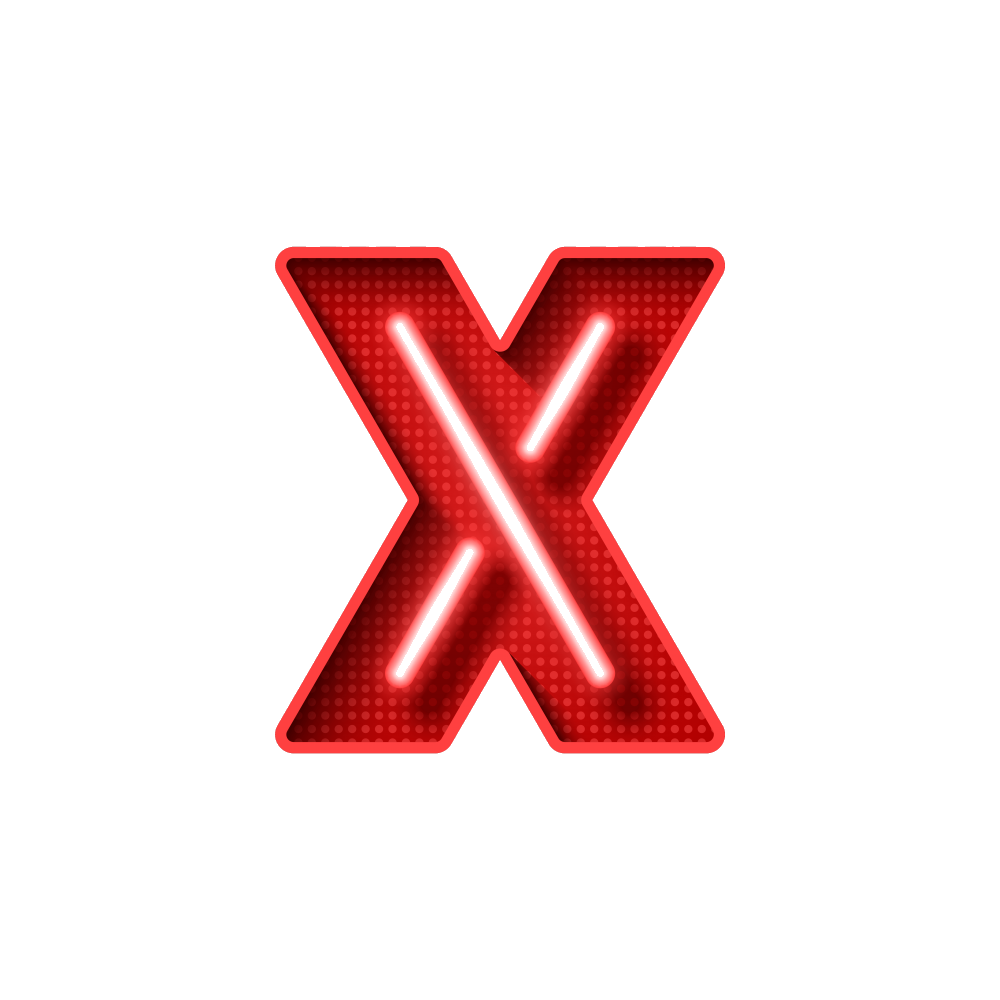 X Alphabet Transparent Clipart