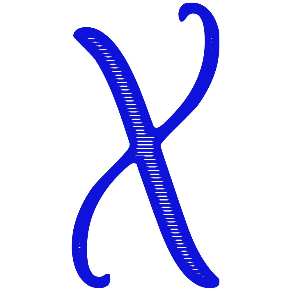 X Alphabet Blue Transparent Picture