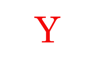 Y Alphabet Red PNG