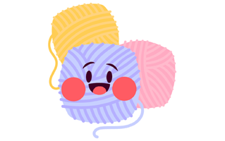 Yarn Ball Sticker PNG