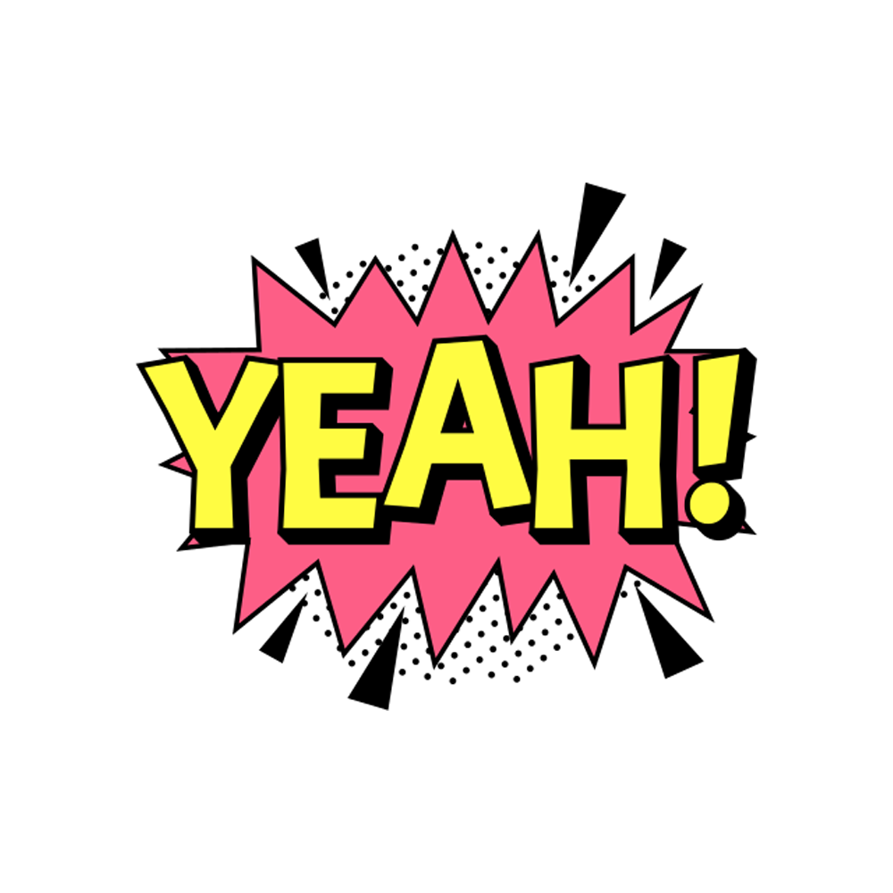 Yeah Free Sticker Transparent Image