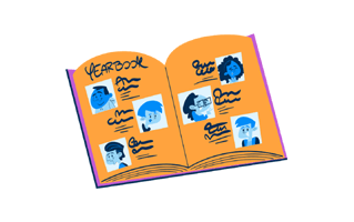 Yearbook Sticker PNG