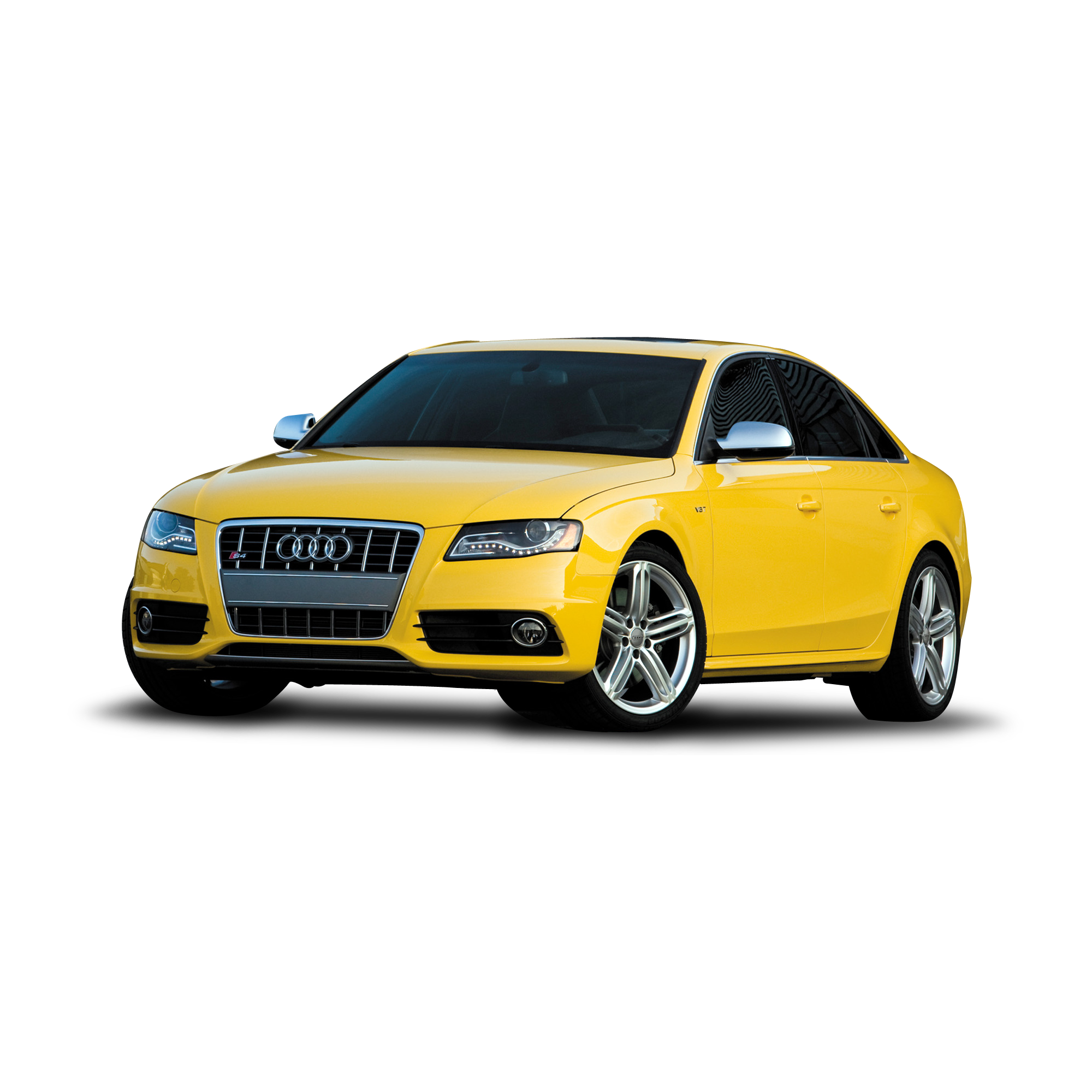 Yellow Audi Transparent Picture