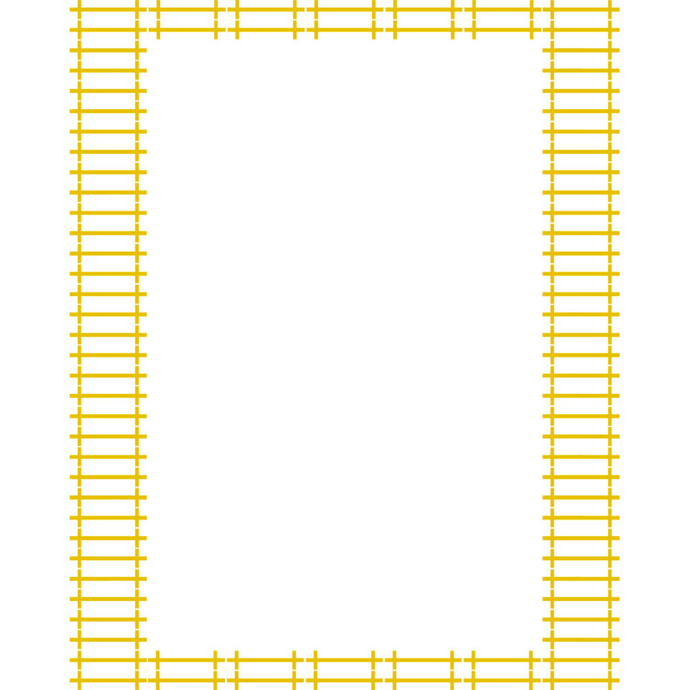Yellow Border Frame Transparent Photo