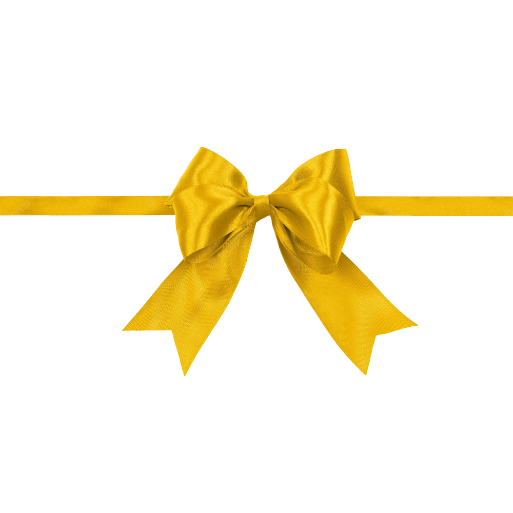 Yellow Bow Transparent Picture