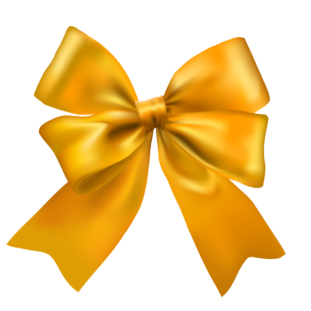 Yellow Bow Transparent Clipart