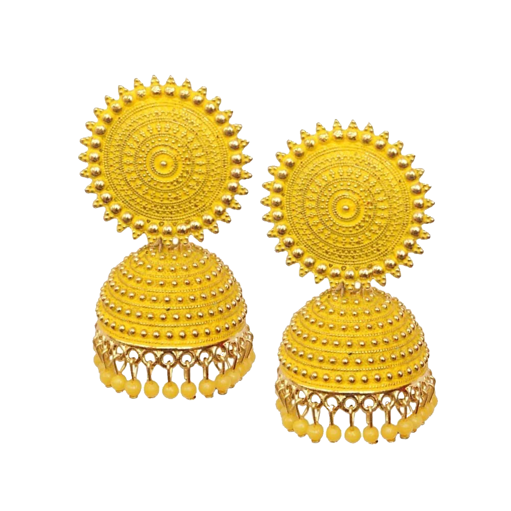 Yellow Earring Transparent Picture