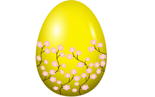 Yellow Easter Egg PNG