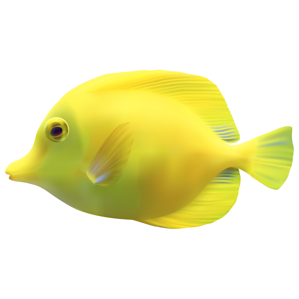 Yellow Fish Transparent Clipart