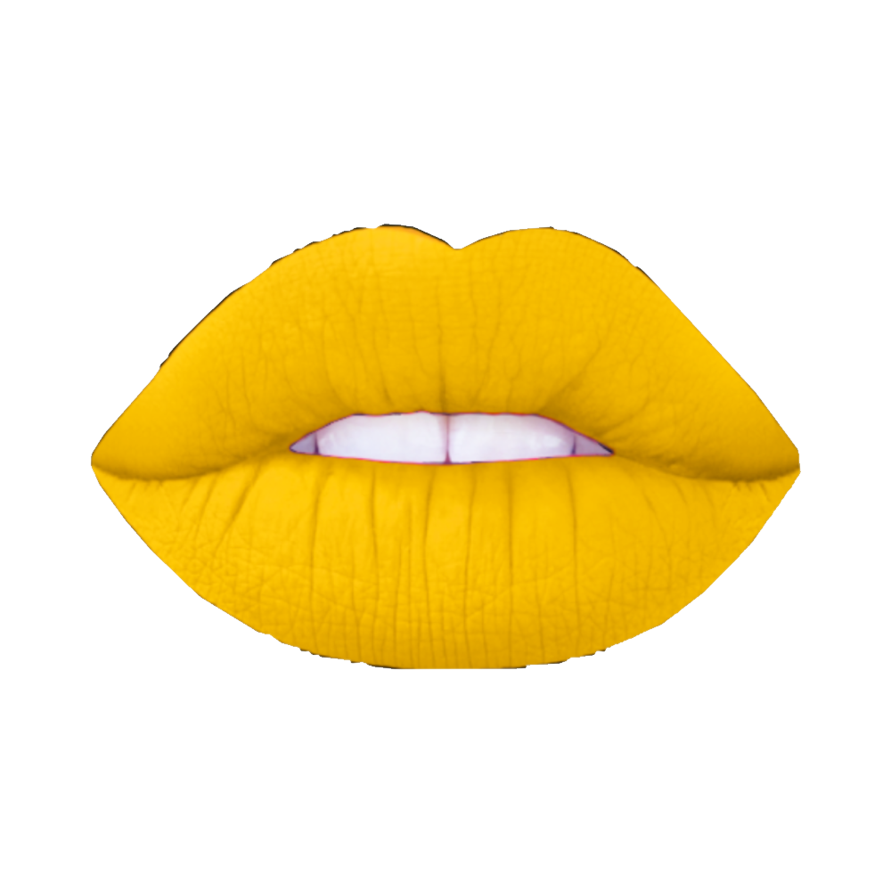 Yellow Lips Transparent Photo