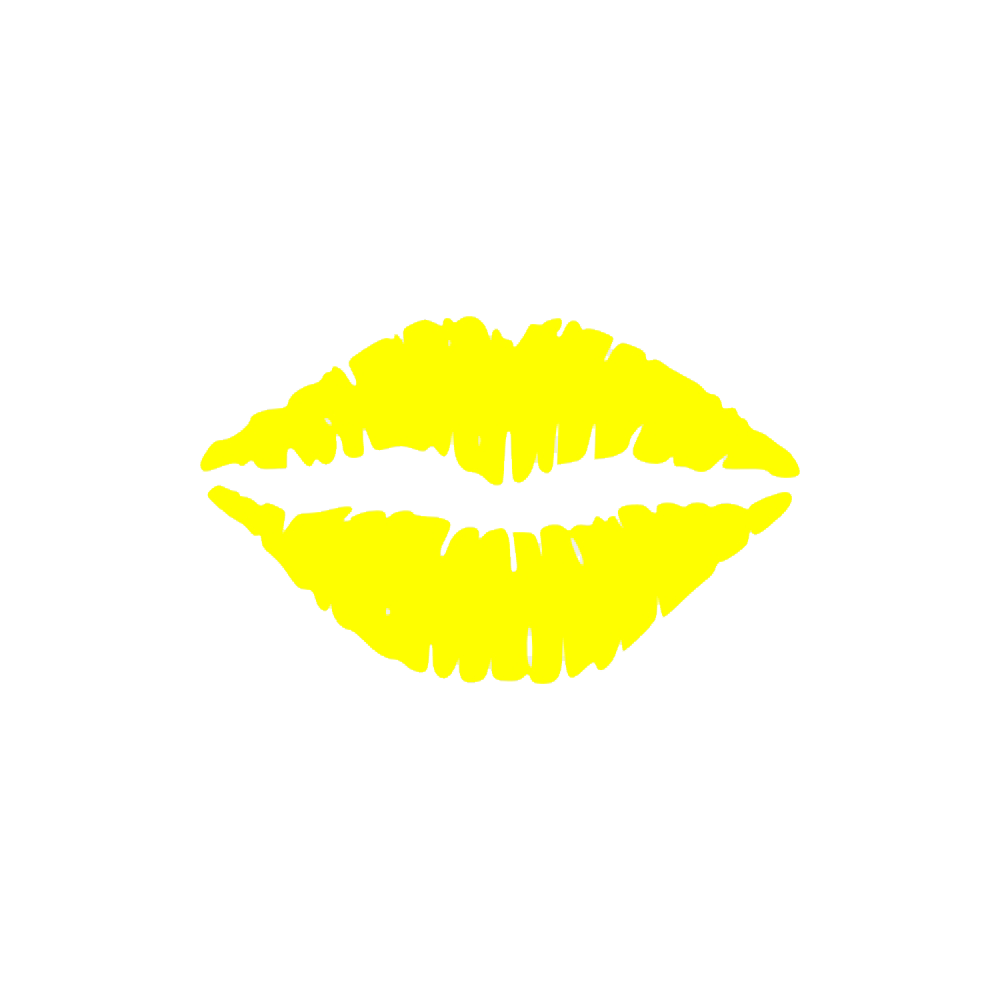 Yellow Lips Transparent Picture