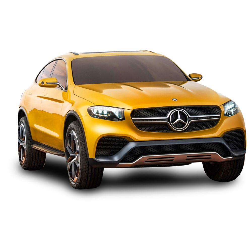 Yellow Mercedes Transparent Image