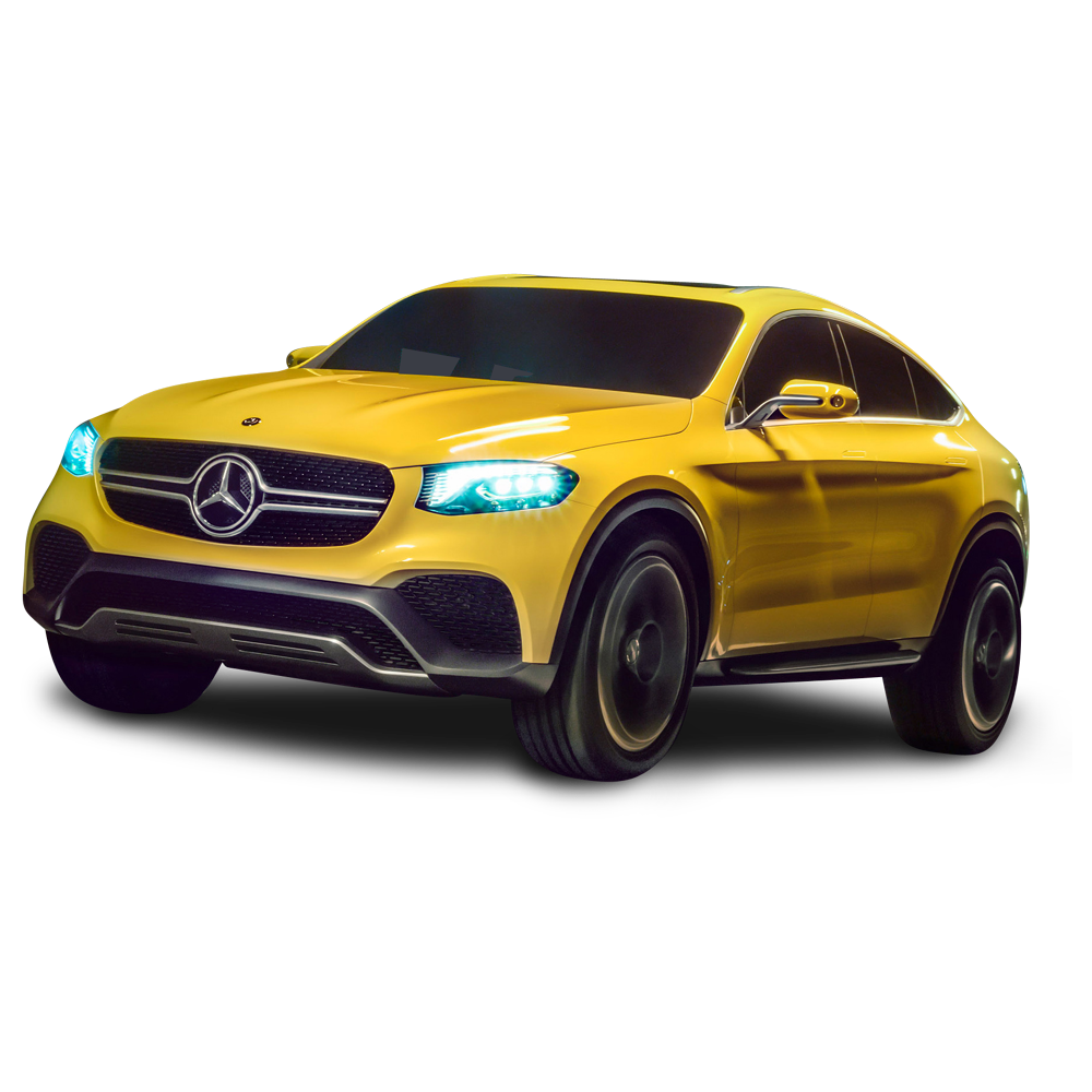 Yellow Mercedes Transparent Clipart