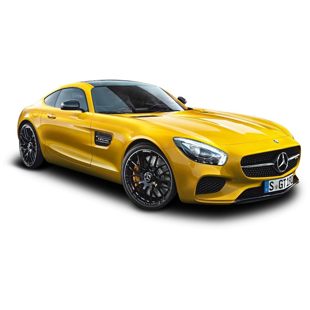 Yellow Mercedes Transparent Gallery
