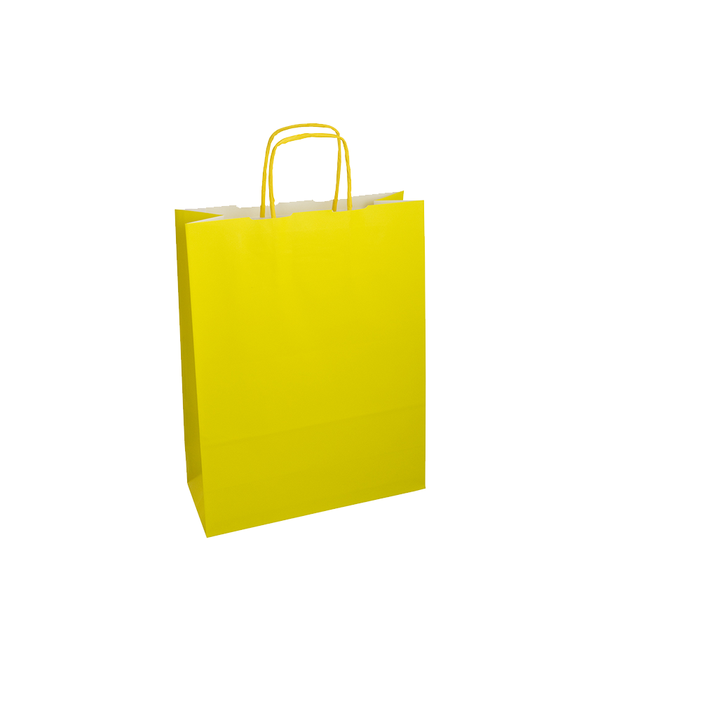 Yellow Paper Bag Transparent Clipart