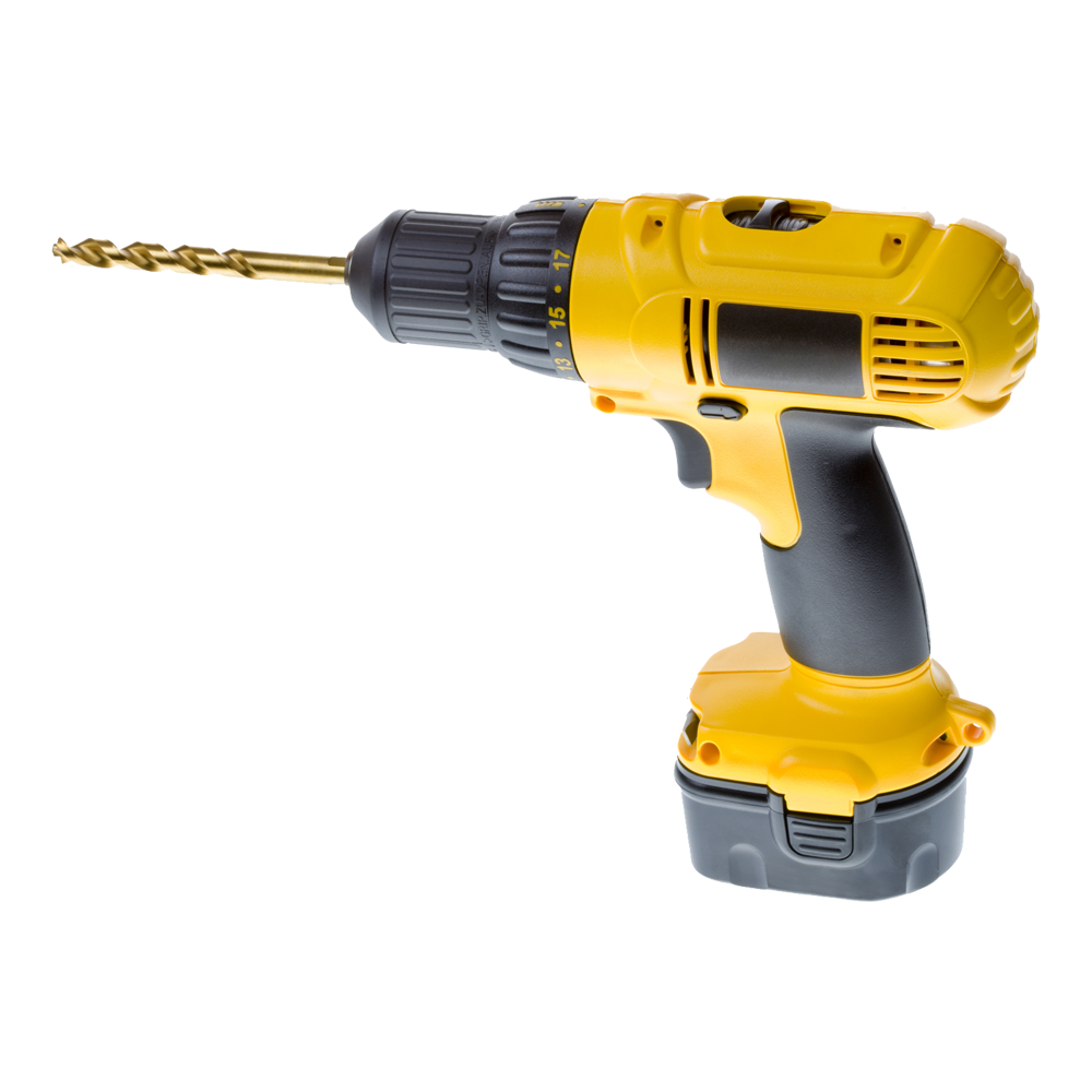 Yellow Power Drill  Transparent Gallery