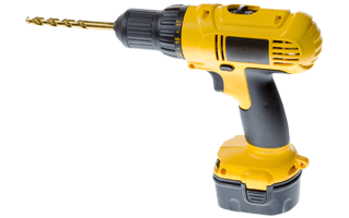 Yellow Power Drill PNG