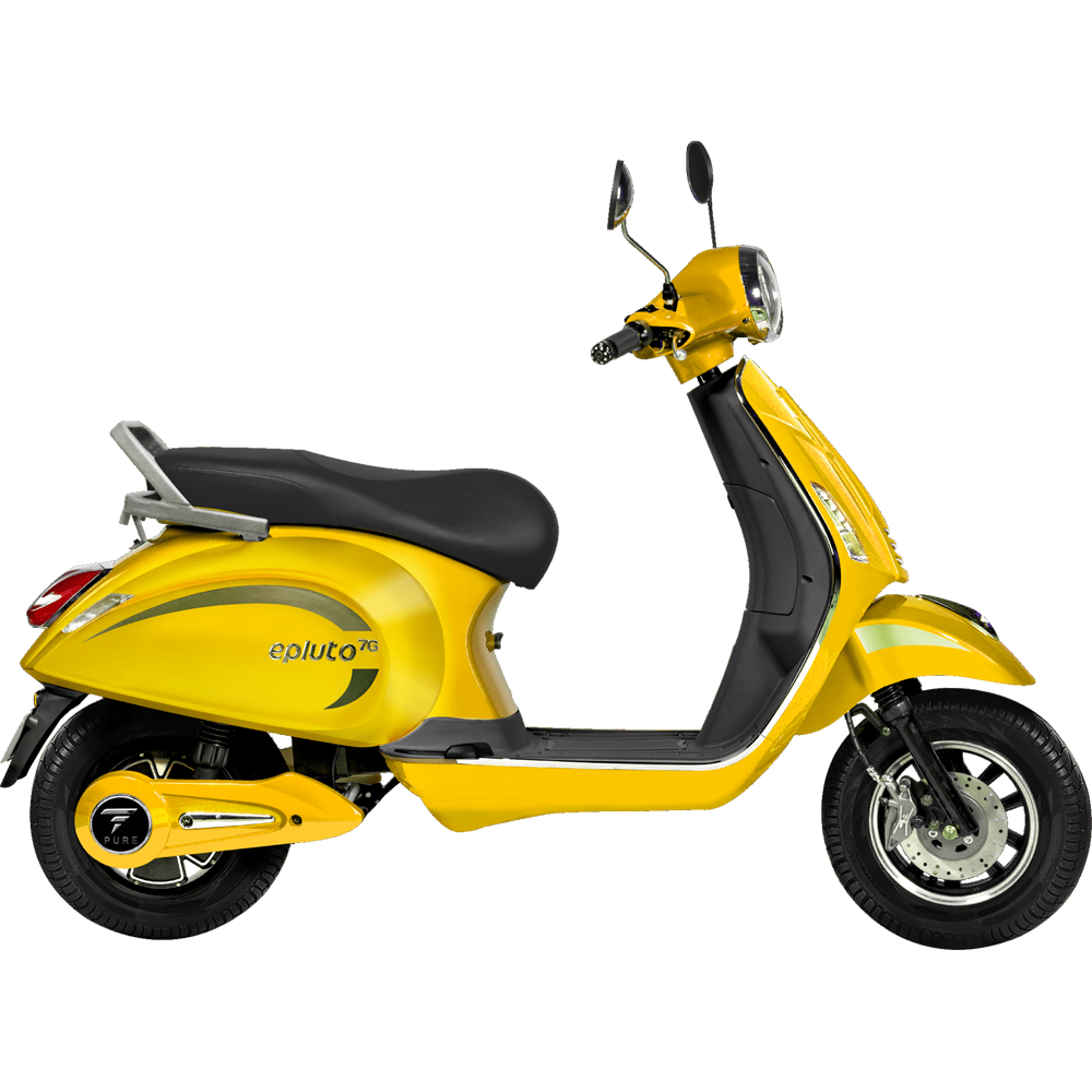 Yellow Scooty Transparent Clipart