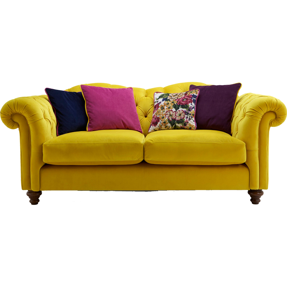 Yellow Sofa Transparent Image