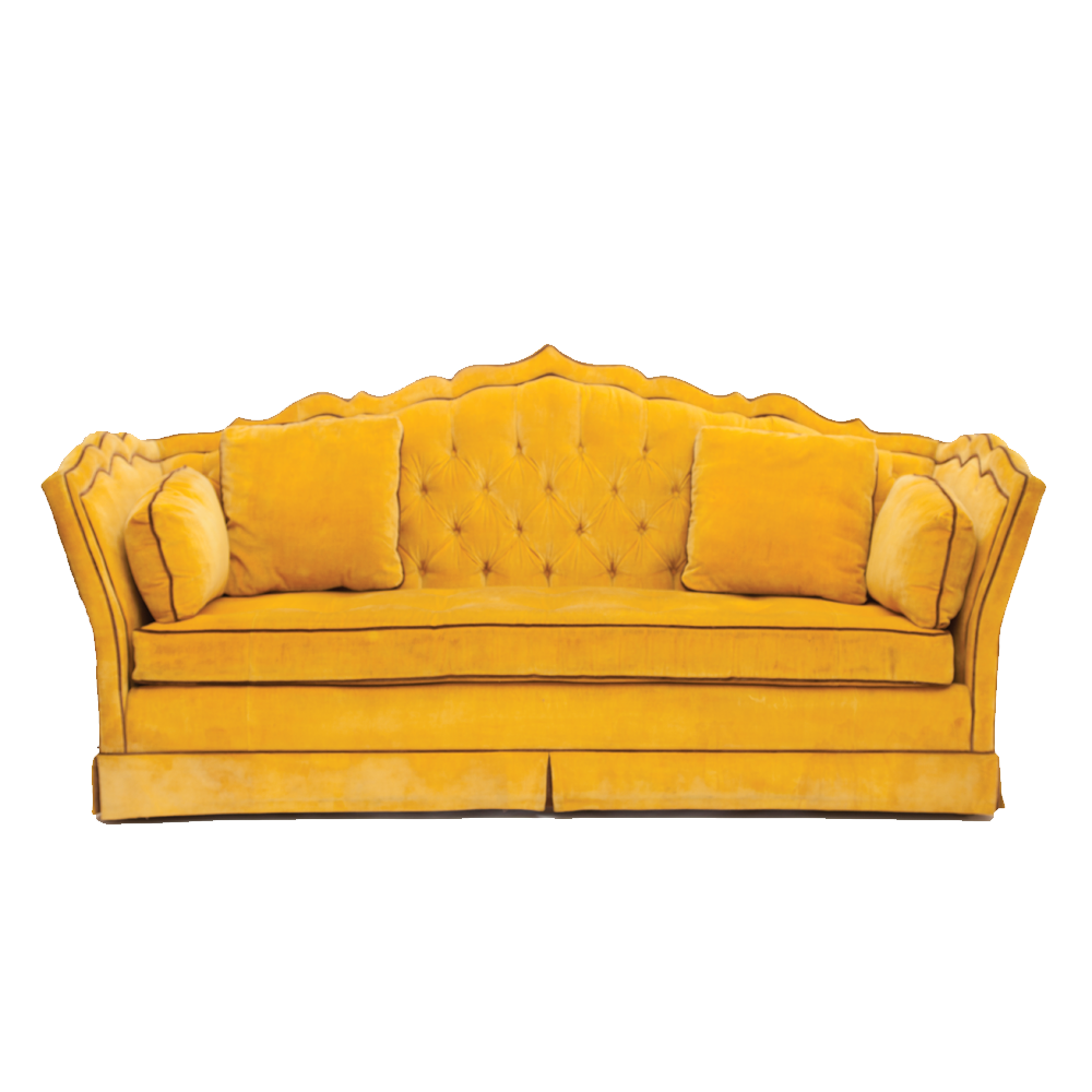 Yellow Sofa Transparent Clipart