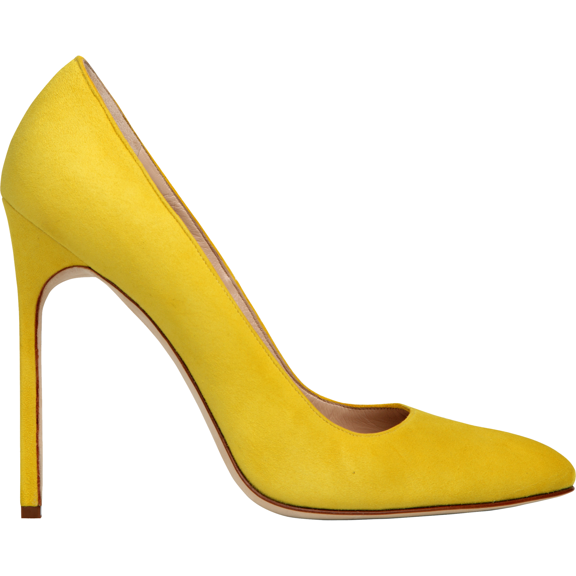 Yellow Women Shoes Transparent Picture