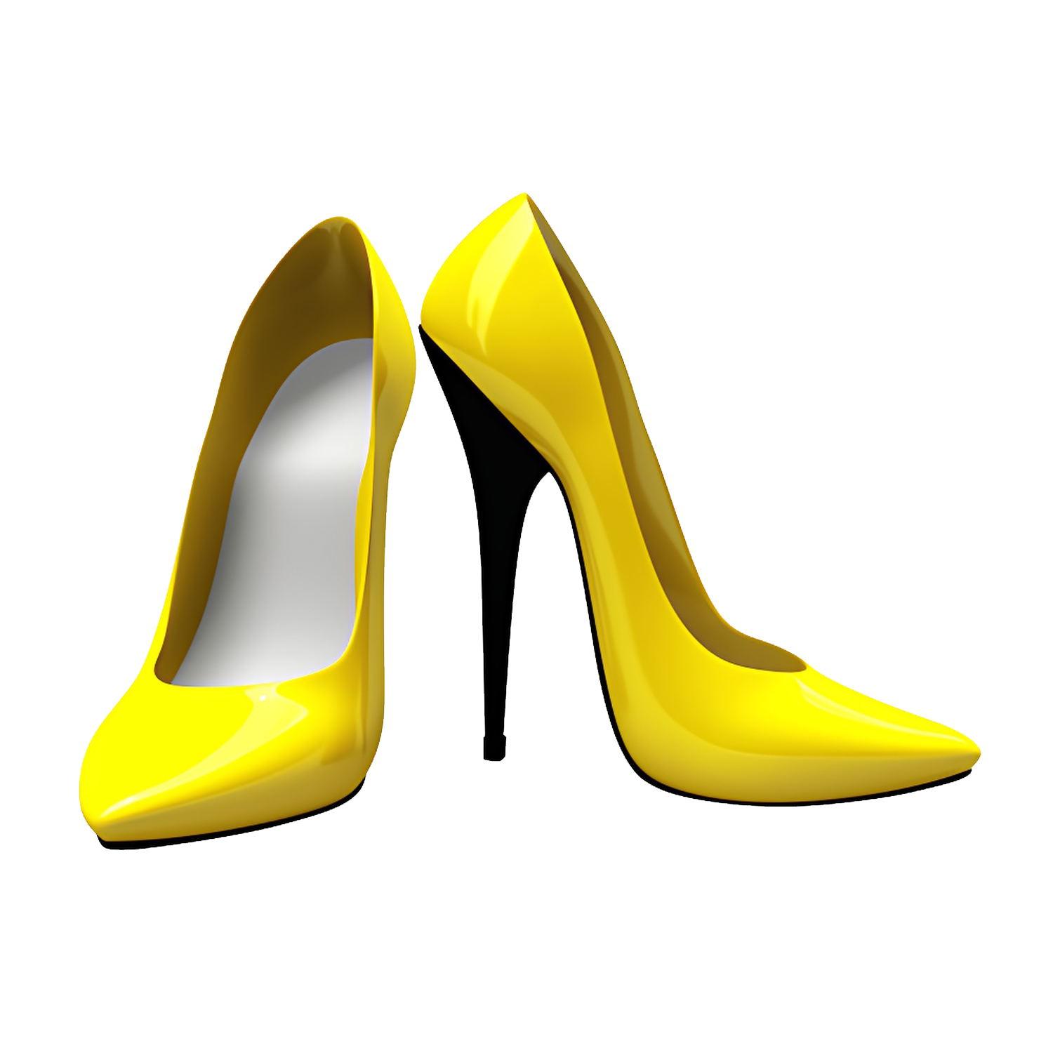 Yellow Women Shoes  Transparent Gallery