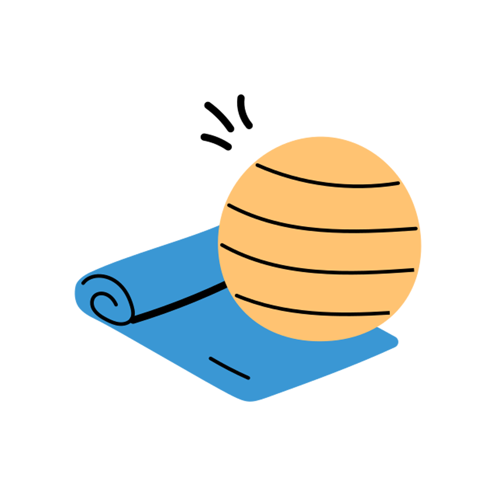 Yoga Ball Sticker Transparent Image