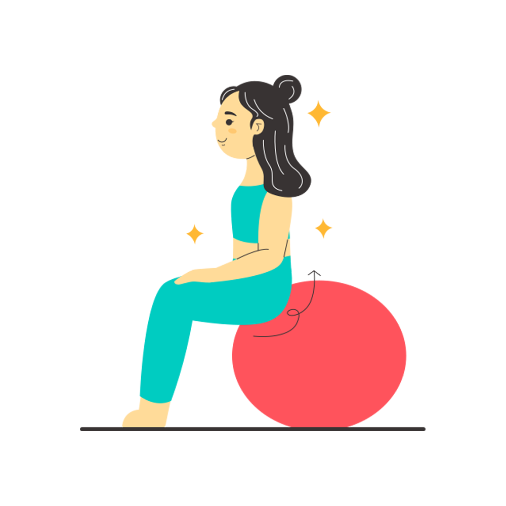 Yoga Ball Sticker Transparent Photo