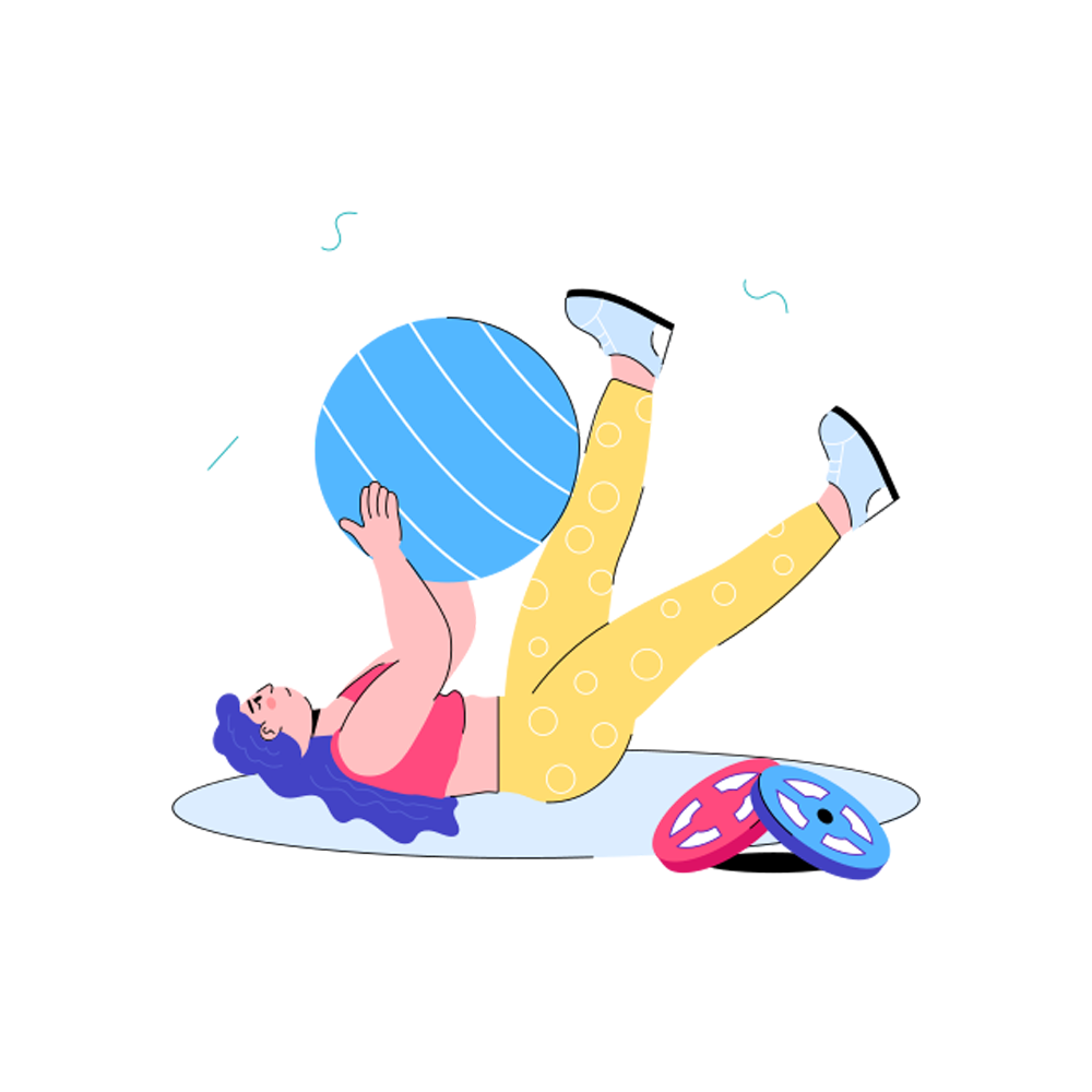 Yoga Ball Sticker Transparent Picture