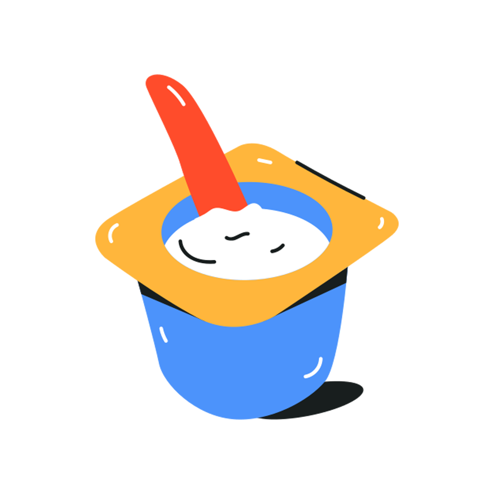 Yogurt Free Sticker Transparent Image