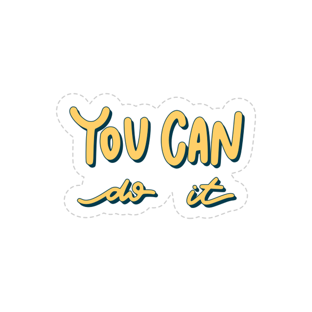 You Can Free Sticker Transparent Picture