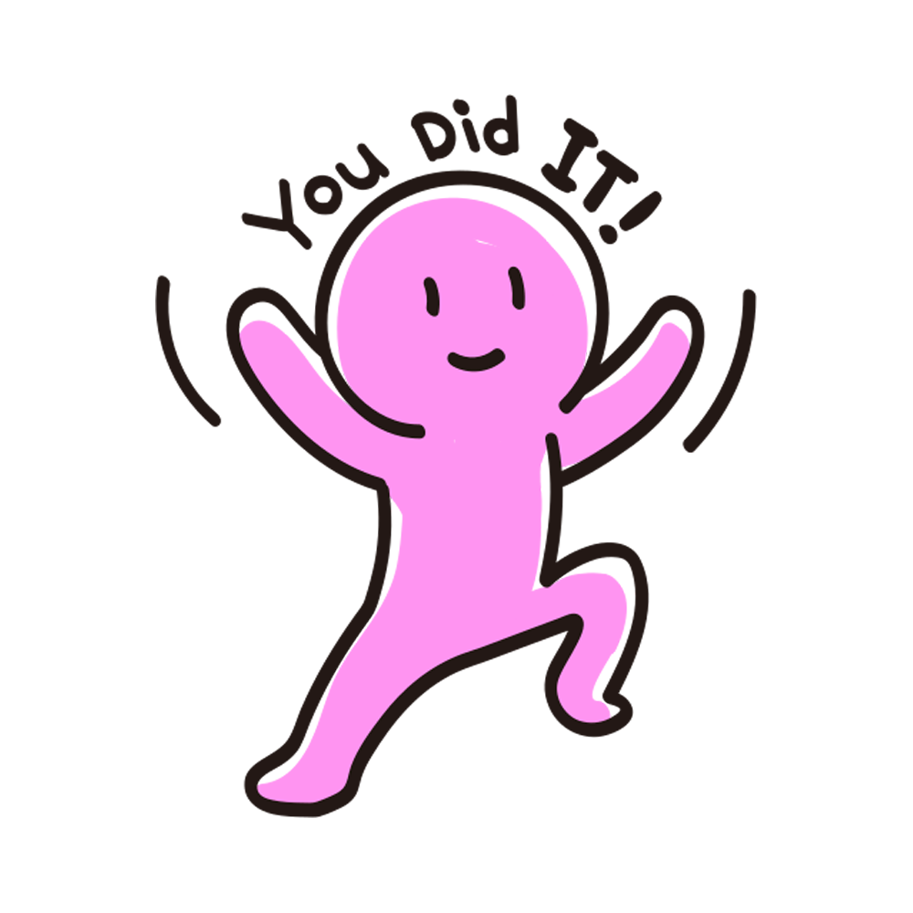 You Did It Free Sticker Transparent Image